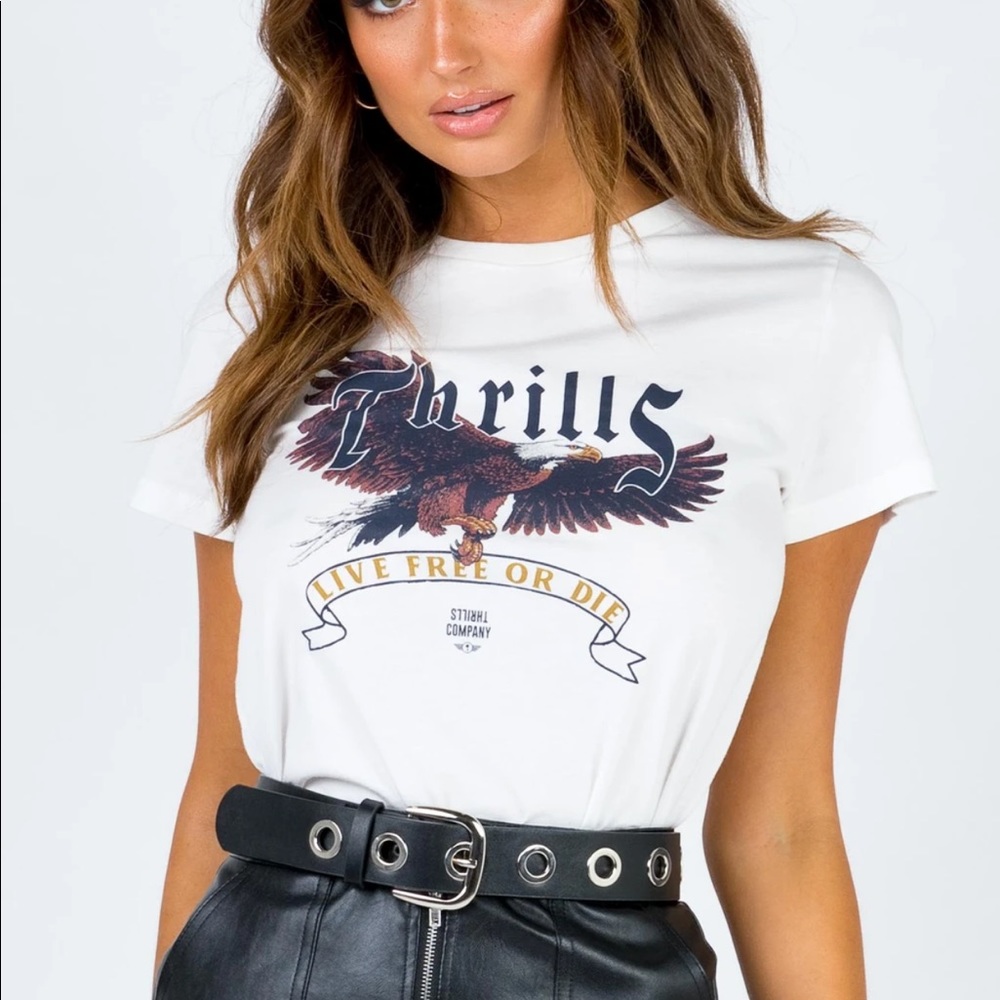 Princess Polly Graphic - Thrills Live Free Or Die